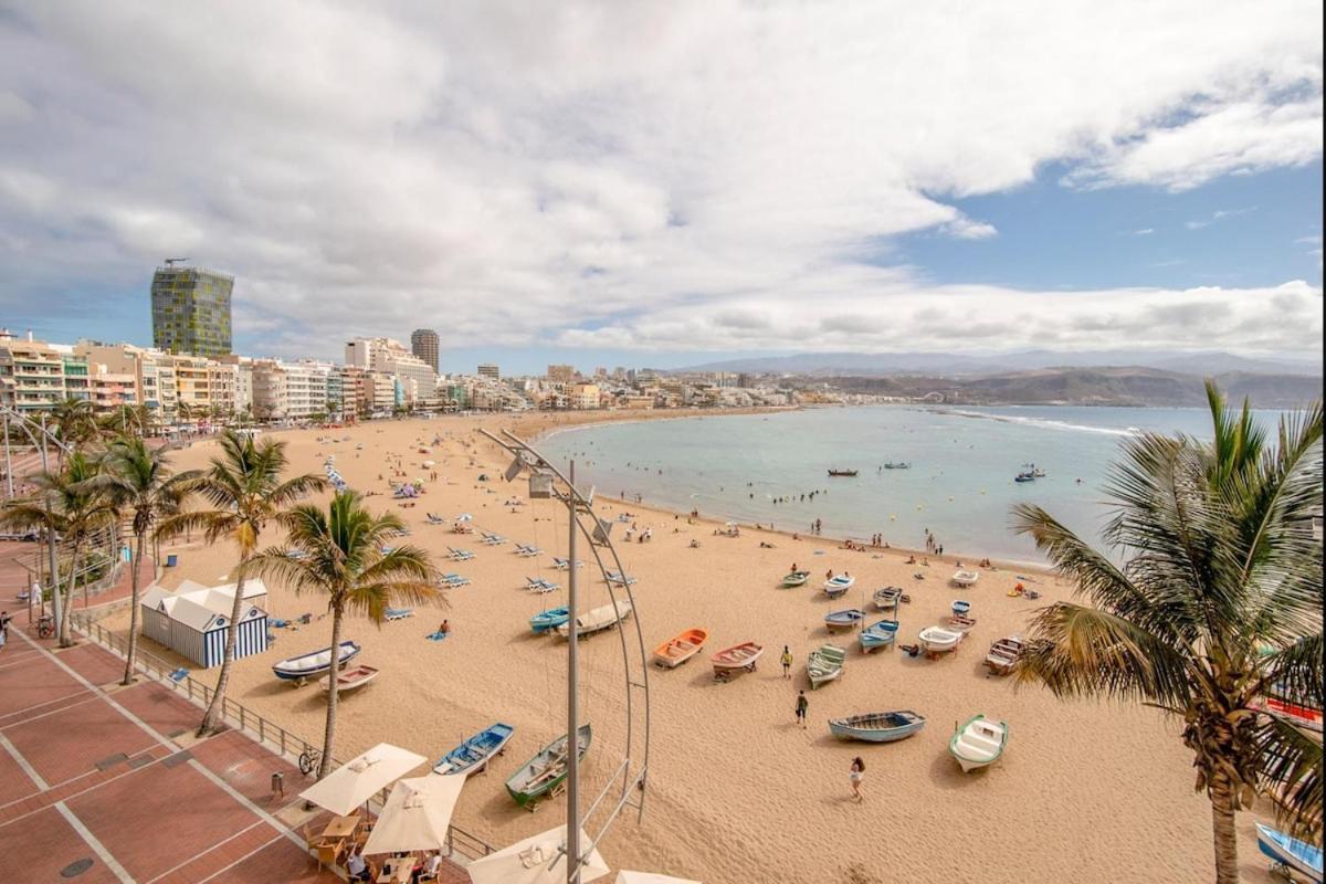 En Primera Linea De La Playa De Las Canteras Vista Al Mar Las Palmas de Gran Canaria Exterior photo